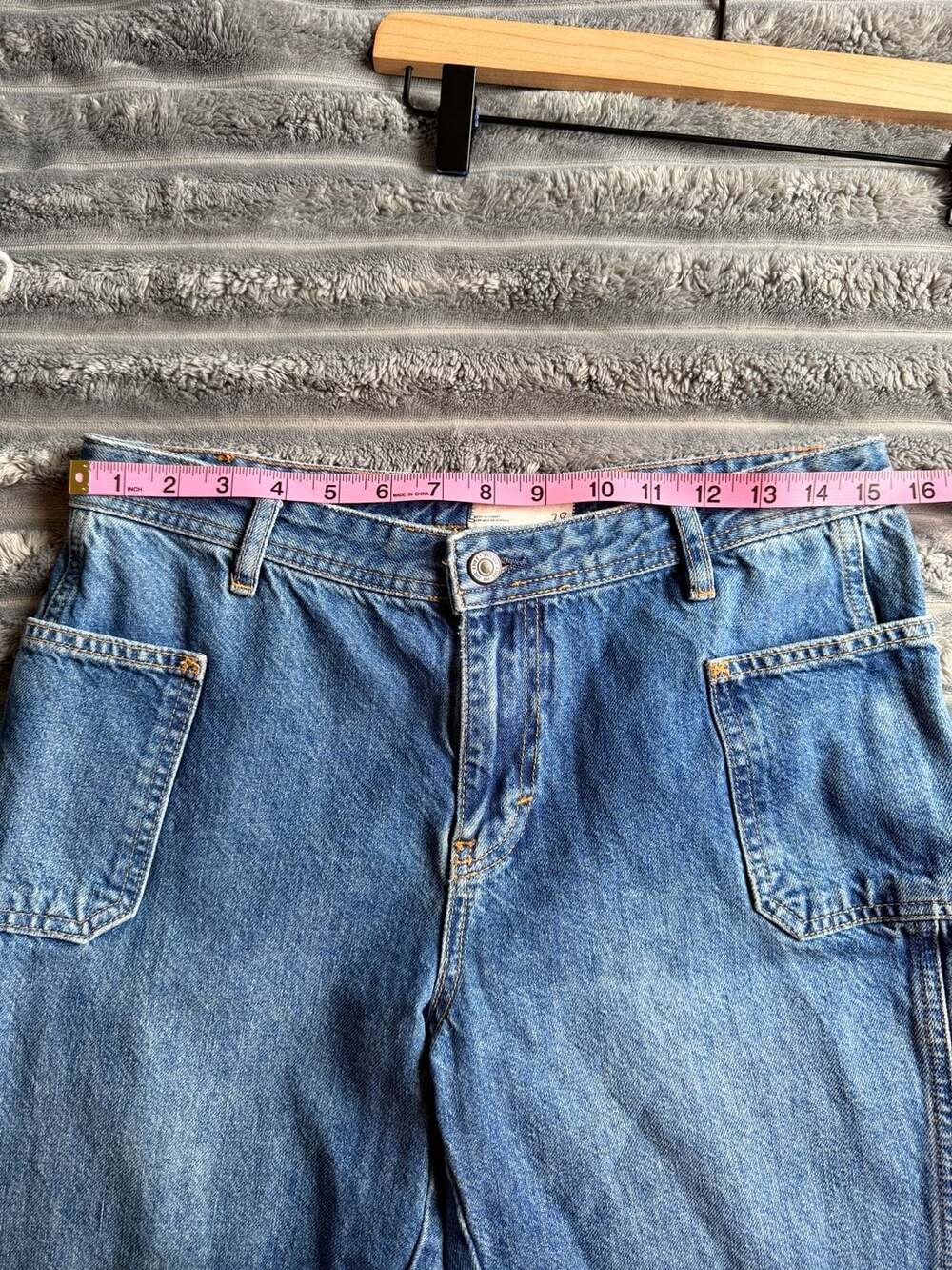 Free People Izzy Flare Jeans in Medium Wash Western Retro 90s Scandinavian - Picture 5 of 8